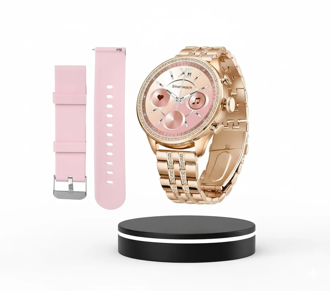 Gen 9 Smartwatch, HD Display Gold Metal Strap